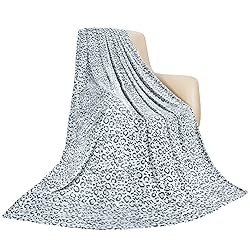 MACEVIA Flannel Fleece Cheetah Print