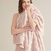 Bedsure GentleSoft Twin Blanket for Bed Light Pink - Super Soft Cozy Blankets for Women Men Girls, Cute Fuzzy Fleece Throws for Bedroom Couch, 60x80 Inches