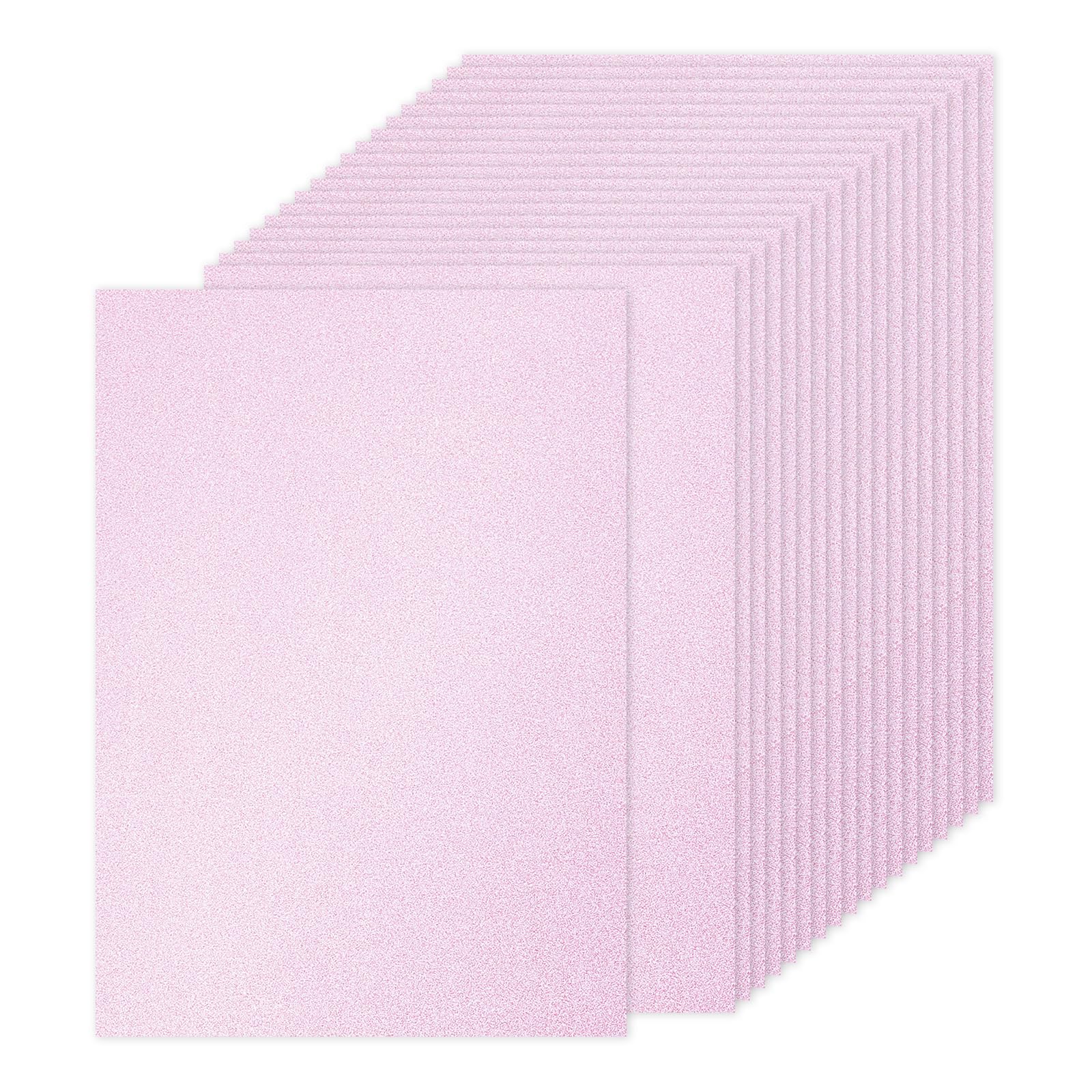 PATIKIL 60Sheets Light Pink Glitter Cardstock Paper, A4(8.3x11.7 Inch) 250gsm Premium Sparkly Paper Craft Cardstock Paper for Scrapbook Card Making DIY Art Projects Wedding Party