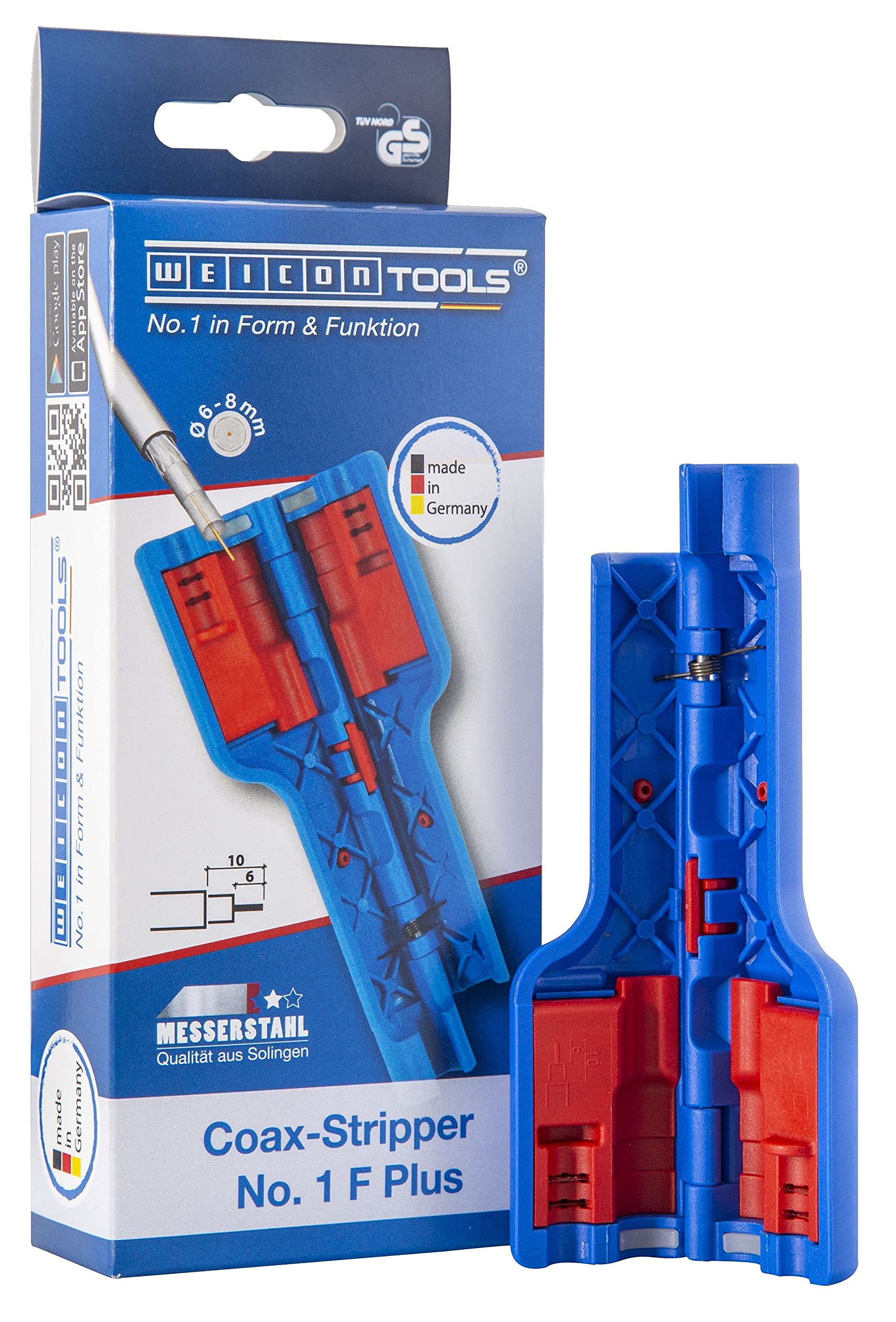 WEICON No.1 F Plus Antenna High Quality Stripper Accessories for Satellite Dish, Coax Cable 52000001