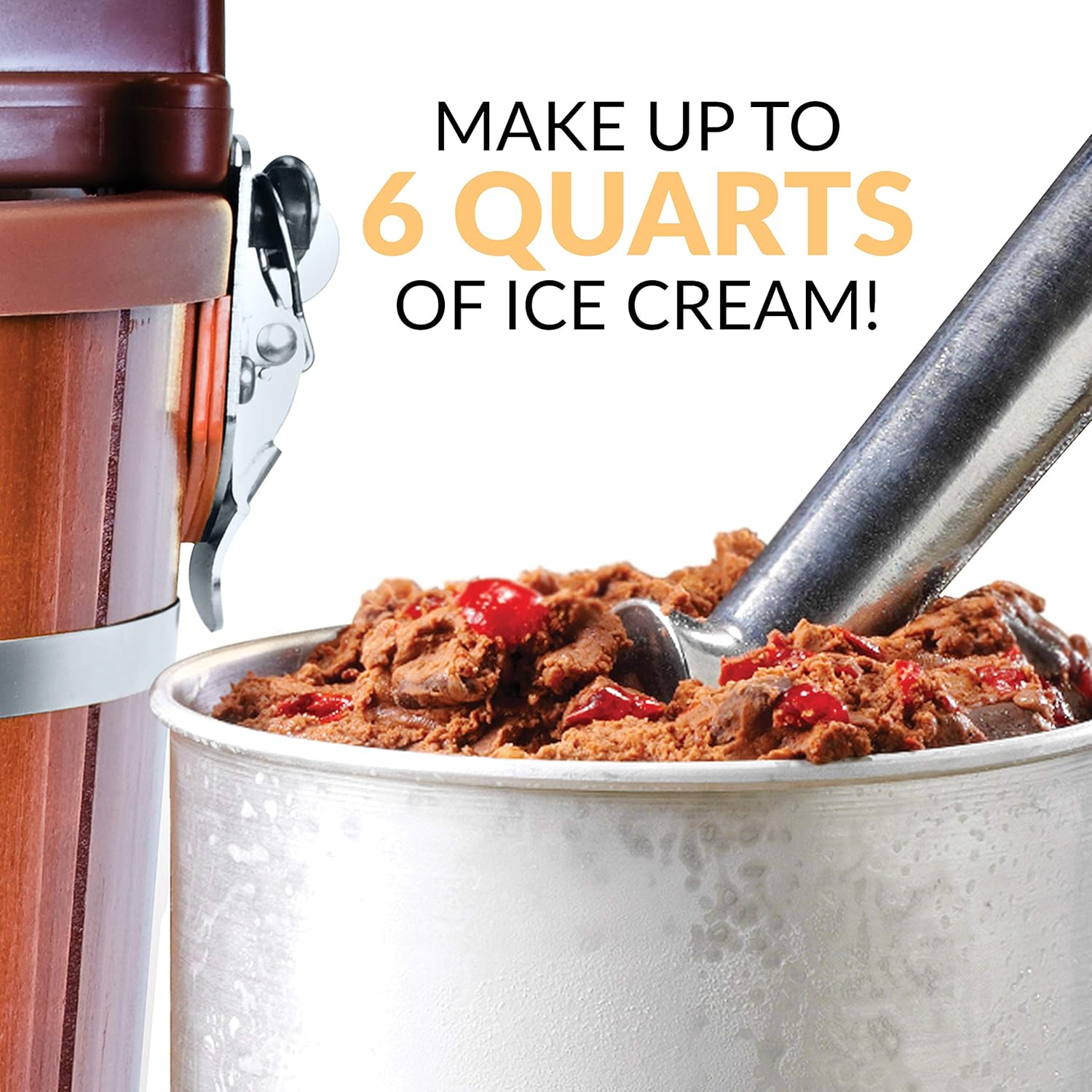 nostalgia 6 qt ice cream maker
