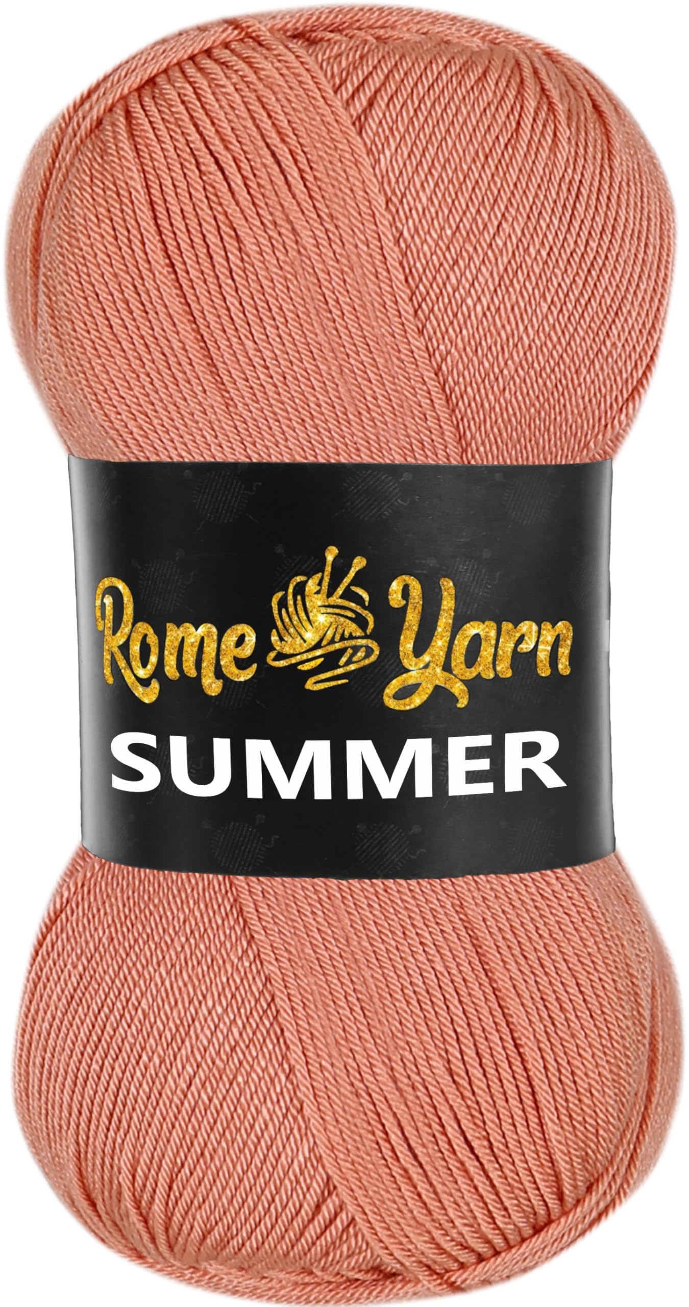 Rome Yarn Summer Yarn | Silk Effect | #2 Fine | 100 g | 350 m | Anti-Pilling Acrylic Yarn | Knitting Thread Crochet Art Lace Craft (1 Pack, 103)