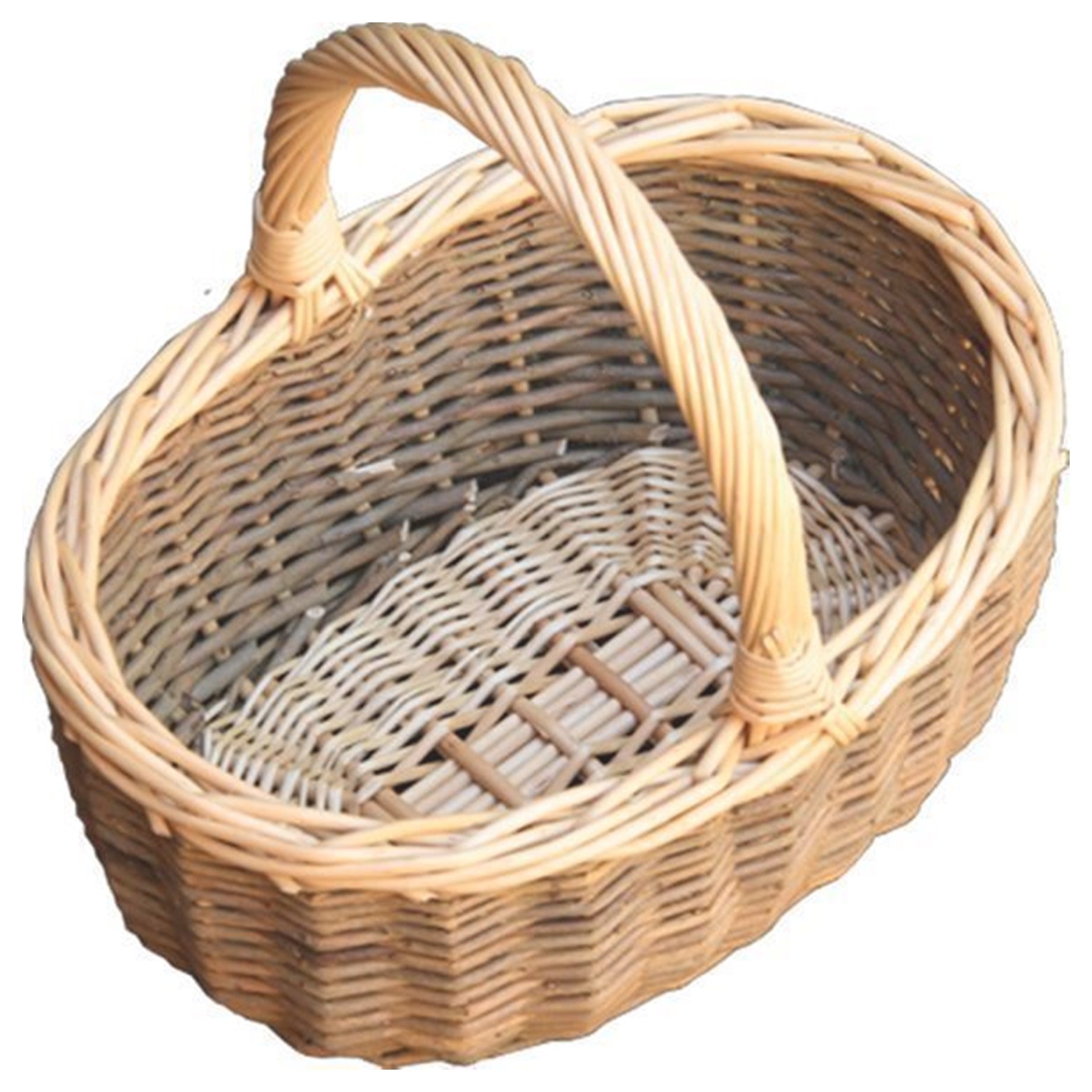 Red Hamper Mini Green Hollander Shopping Basket, Wicker, Brown, 21 x 28 x 10 cm