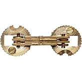 SOSS Mortise Mount Invisible Barrel Hinge, Solid Brass, Satin Brass Finish, 10mm Diameter, 1/2" Door Thickness, 11mm Mortise Depth (Pack of 24) (BH104)
