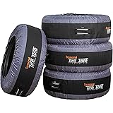 Kurgo Seasonal Tire Tote | Spare Tire Cover | Portable Wheel Bags | Winter Tire Cover | Eco-Friendly Tire Totes | Handle for 