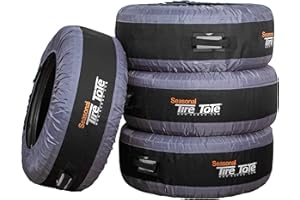 Kurgo Seasonal Tire Totes, Spare Tire Cover, Portable Wheel Bags, Winter Tire Cover, Handle for Easy Transportation, Universa