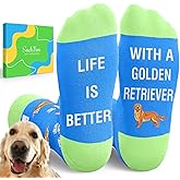 Funny Dog Sock for Women Men - Corgi Golden Retriever Gift, Shepherd Boston Chihuahua Sock