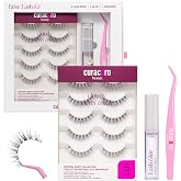 Curacoro Ultra-Light Micro Band Strip Lash Kit 7-14mm, Sweet Touch | Soft Glam, Ultra-Light Design, Flexible Band, Comfortable Wear