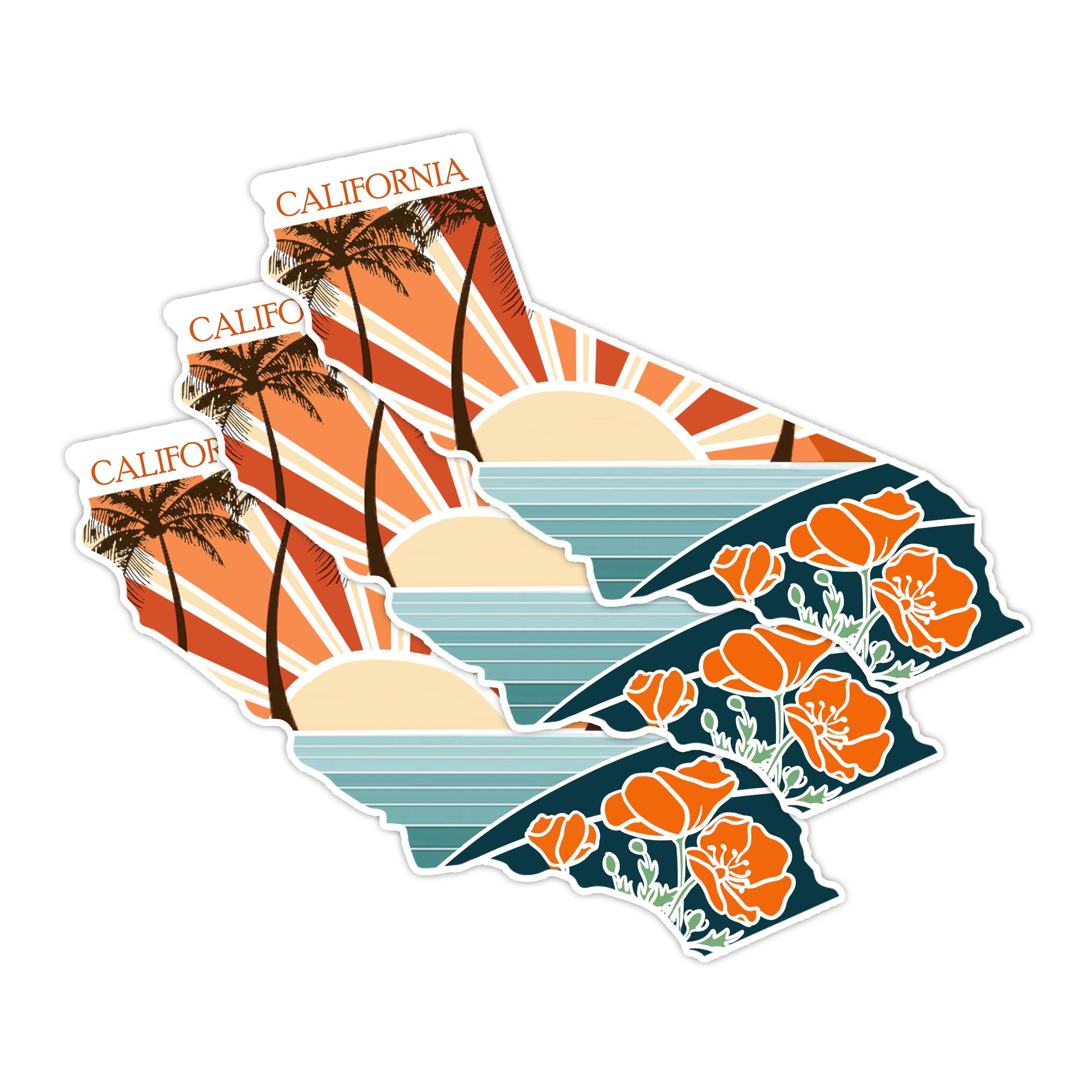 Photo 1 of (3PCS) California State Sticker, US States Stickers, US Map for Travel, Travel Stickers, California Travel Stickers, Map of The United States, USA Map, Luggage Stickers for Suitcases