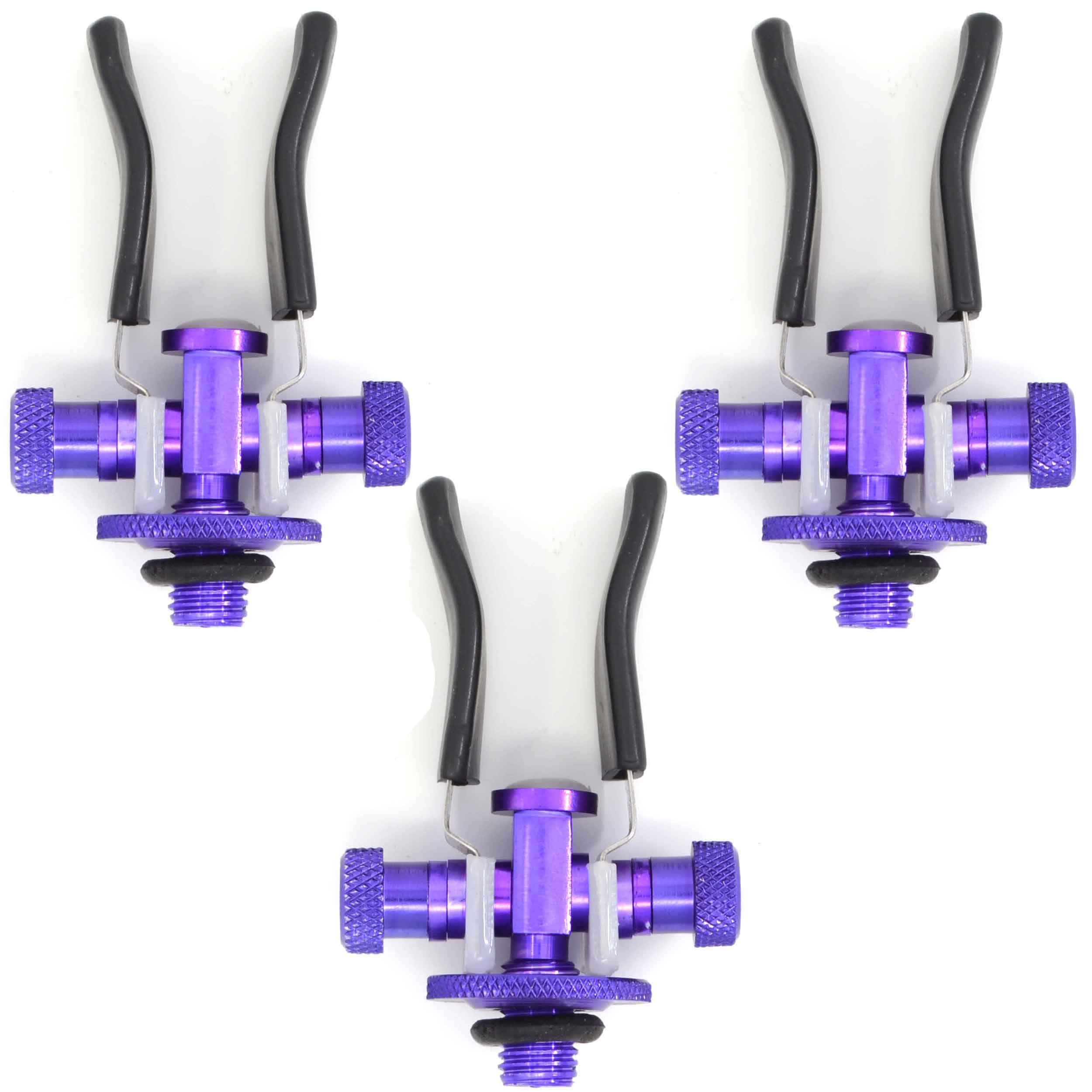 3 Pack of Phoxinus Anodised Aluminium Butt Rests. Adjustable back/rod rests to suit virtually all rods, rod pods, bank sticks etc. Ideal for carp, course and match fishing