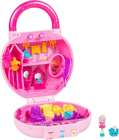 Amazon Shopkins Lil Secrets ミニプレイセット プリンセスヘアサロン ボードゲーム おもちゃ