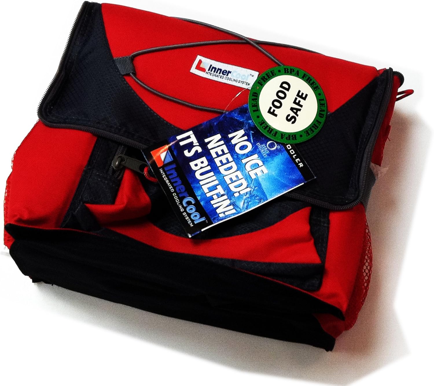 zero degrees lunch tote with inner cool integrated cooling system