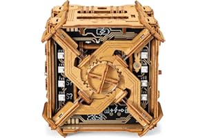 Puzzle Potato Tesla Box - Electronic Puzzle Box - Escape Room Game in a Box - Brain Teaser - 3D Wooden Puzzle for Adults - Money Puzzle Box for Cash Gift - Birthday GiftBox MoneyBox