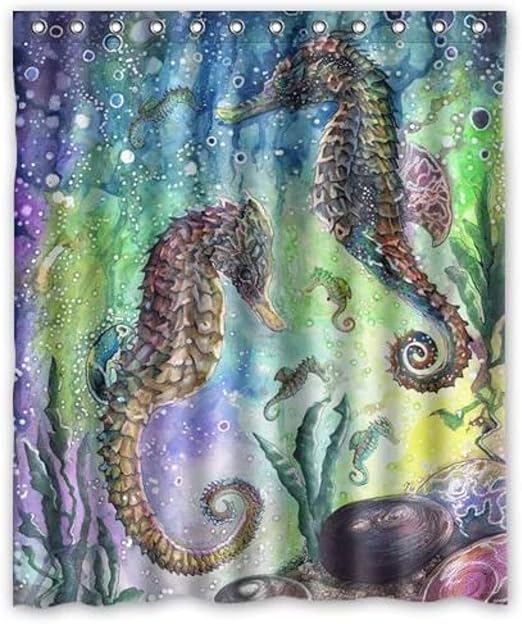 A Abigai Japanese Koi Fish A Prueba de Agua Tela de baño Cortina de