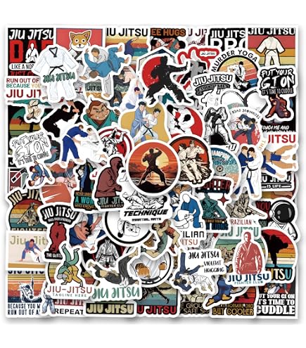 Custom Brazilian Jiu Jitsu BJJ MMA Decal Sticker - For Car, Gym Door, Laptop (Vinyl, Waterproof)