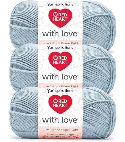 Amazon.com: Red Heart with Love Better Half Snowdrop Yarn - 5 Pack