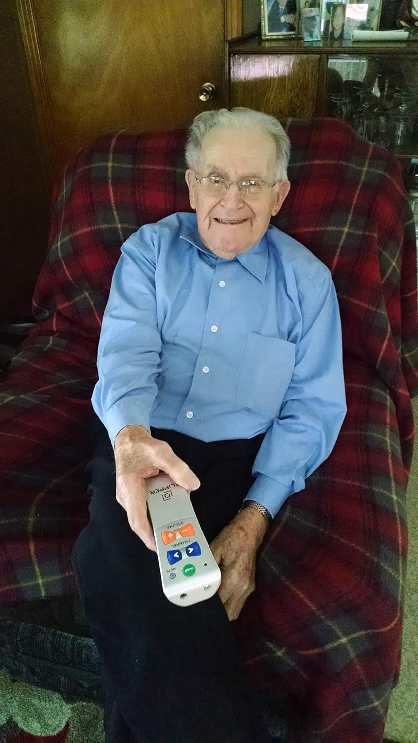 Flipper Big Button TV Remote for Elderly - Universal Simple to Read, Proprietary Favorite Channels, Supports IR TVs, Cable, Satellite & Soundbars -: Electronics