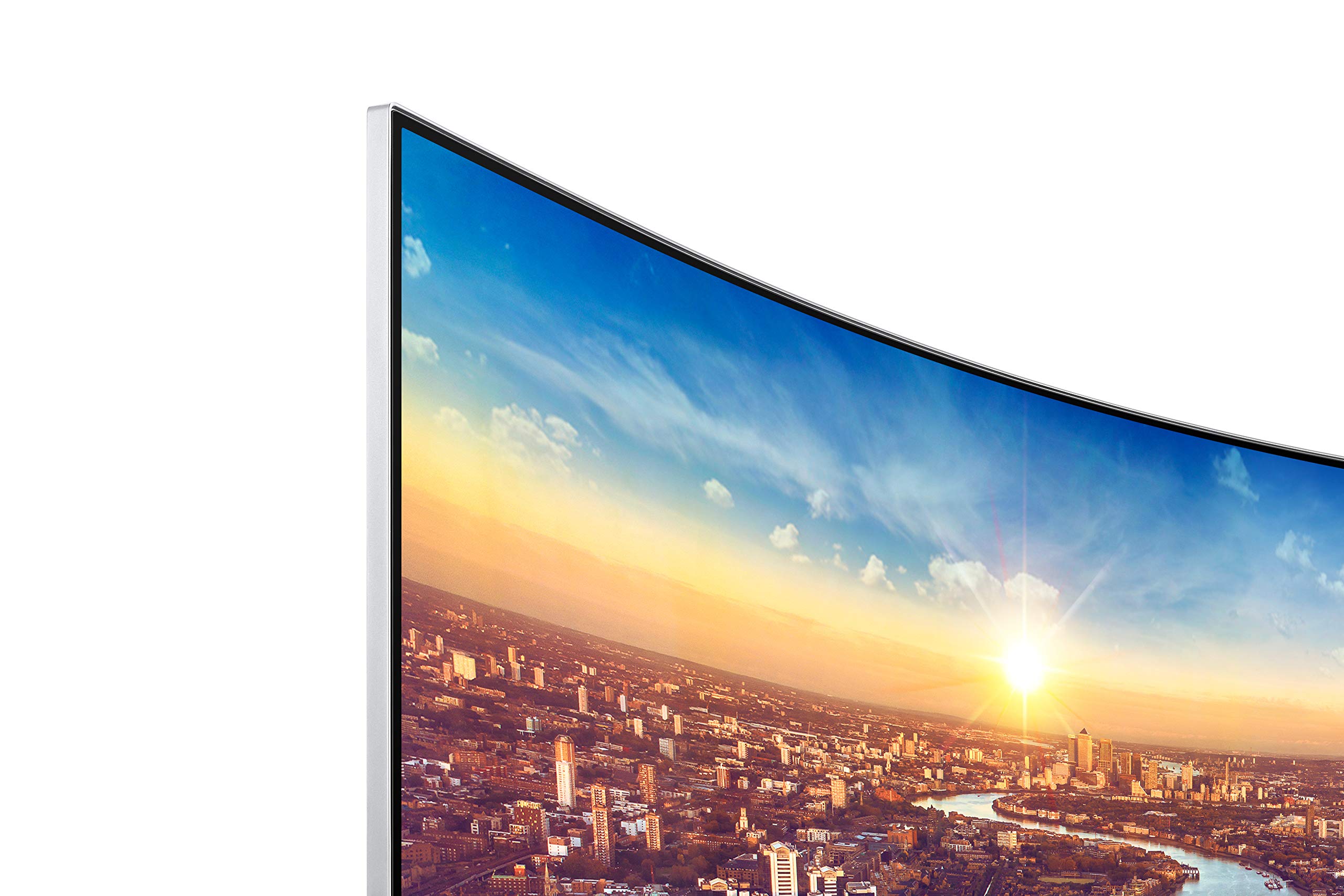 SAMSUNG 34” ViewFinity CJ79 Series Ultrawide QHD (3440x1440) Computer Monitor, 100Hz, Thunderbolt 3 Daisy Chain, QLED, HDMI, USB Hub, Height Adjustable Stand, LC34J791WTNXZA, White
