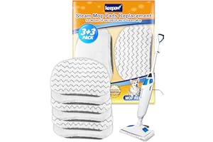 KEEPOW Steam Mop Replacement Pads Compatible with Bissell Powerfresh Steam Mop 1940 1544 1440 Series, 19401, 1544A, 1440, 194