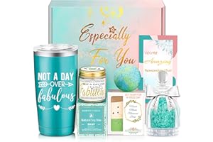 TNVEE Birthday Gifts for Women, Mothers Day Gifts for Mom, Spa Self Care Basket for Women Wife Sister Best Friend -Happy Birthday, Moms Day, Valentines, Anniversary Present