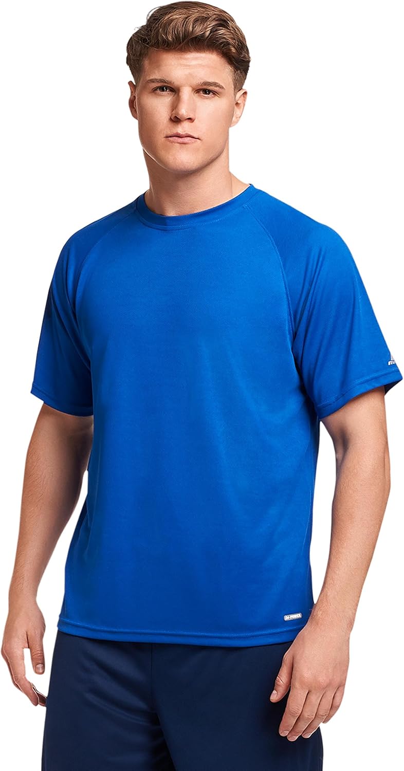 Russell Athletic Men's Dri-Power Performance Mesh T-Shirt: Clothing