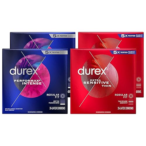 durex lubricated latex condoms extra sensitive Durex Extra Sensitive Latex Condoms, Ultra Thin & Extra Lubricated - 24  Count