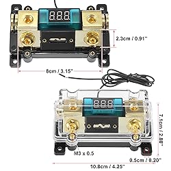 X AUTOHAUX Car Stereo Audio LED Display Digital