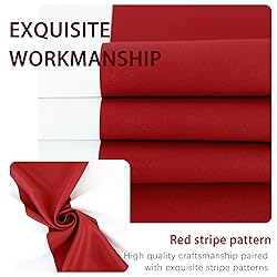 DriftAway Red Stripe Room Darkening Window Curtains