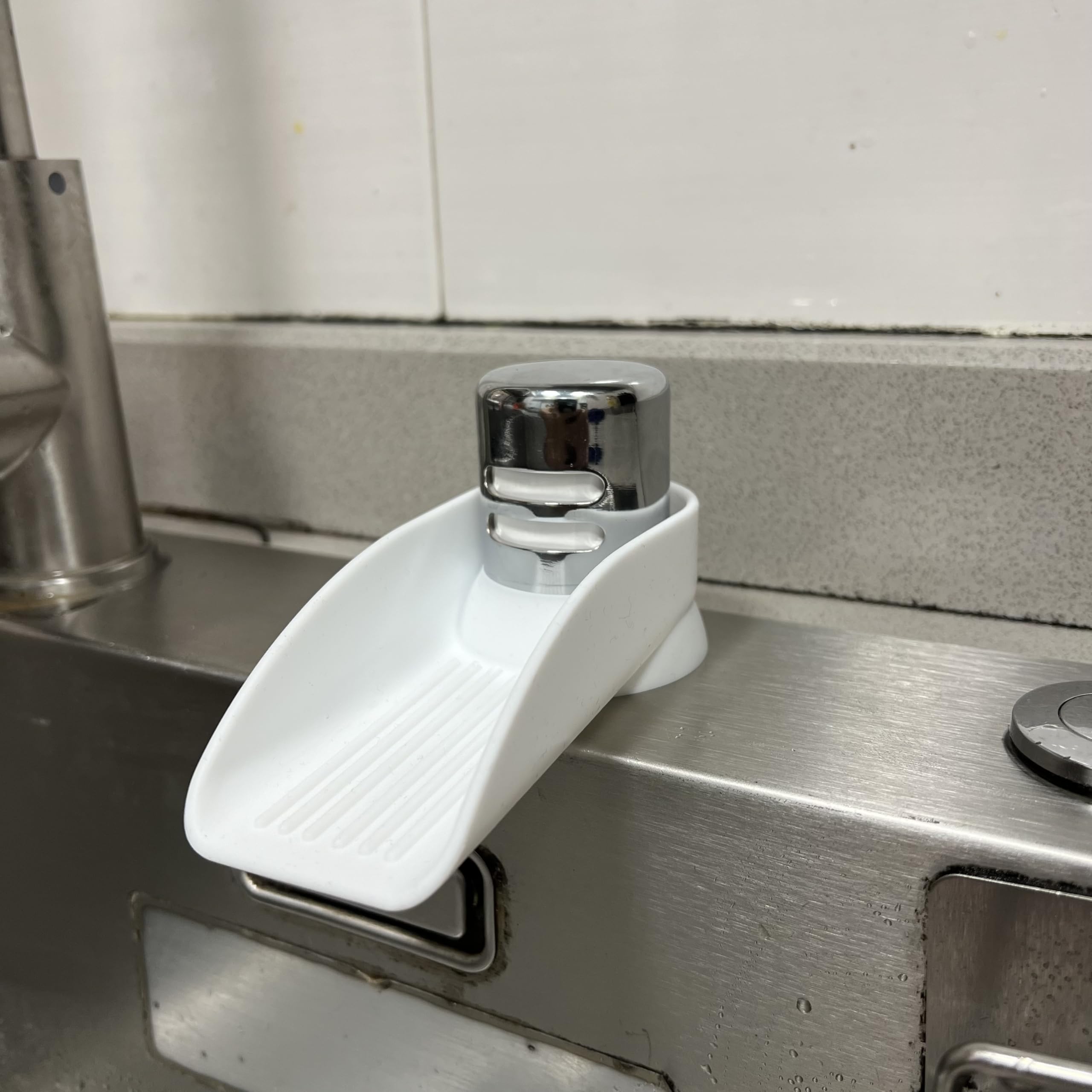 Photo 1 of 1-Pack Dishwasher Air Gap ?Cover Water Ramp Silicone Splash ?Guard, 4° Overflow Spout Extender for Dishwasher,Universal Accessory For Dishwasher Air Gap,Replacement Dishwasher Air Gap (White)