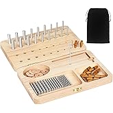 Utag 36-Hole Wooden Pegboard for Finger Dexterity &amp; Motor Skills | Hand Therapy Peg Board, with Multifunctional Test Kit, to Improve Fine Motor Skills