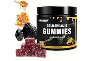 Newrish Shilajit Gummies l Manuka Honey | Himalayan shilajit |No Added Sugar I Ashwagandha, Gokshura| Fulvic Acid & 85+ Trace Minerals I for Men, Women I Non-GMO I 100% Natural & Organic I 30 Gummy