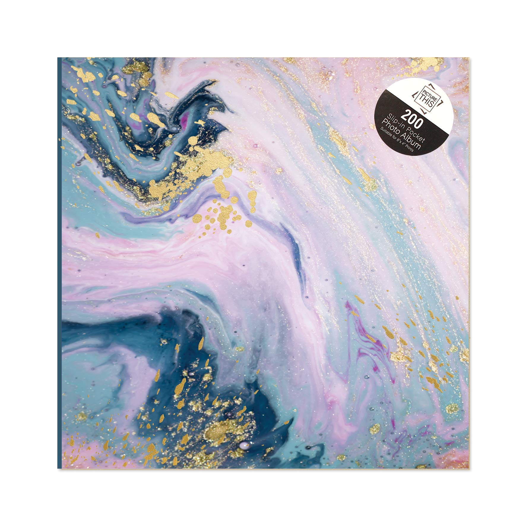 Tallon Abstract Marble Swirl 6x4 Photo Album Memo Slip in Holds 200 Photos — image 1