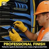 SOL 2 Pack 20m Black Cloth Tape Wiring Loom Harness Binding Felt for Cars view 5
