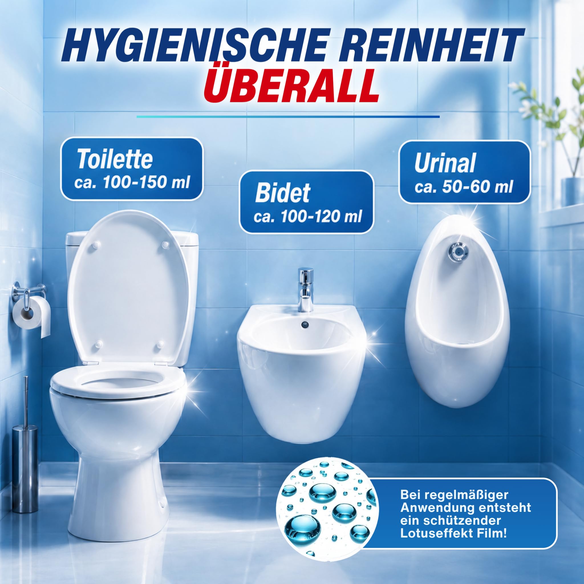Sauber Meister WC Schaum Toiletten-Reinigungsschaum Pulver, 1000 g 6