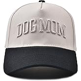 Dog Mom Hat- 3D Embroidered Puppy Mama Hat Adjustable Cotton Baseball Caps for Dog Lovers