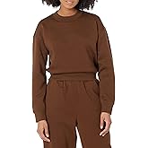 Amazon Essentials Women's Cropped Drop Shoulder Sweatshirt (Available in Plus Size)