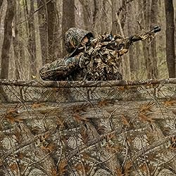 LOOGU Camo Netting, Duck Blinds Cover, Quiet Mesh