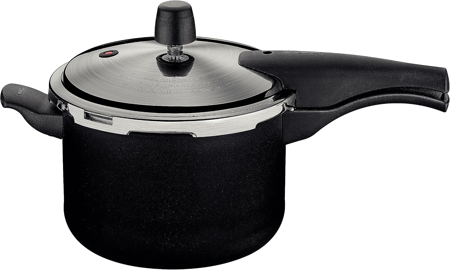 Panela de Pressão Tramontina Vancouver Effect, Preto | em Alumínio, Revestimento Antiaderente Starflon Max, 20 cm, 4,5 L