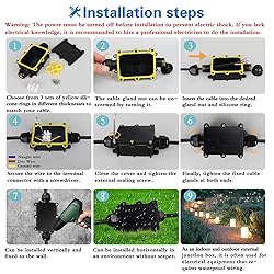 Helunsi 2 Pieces Waterproof IP68 External Junction