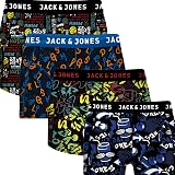 JACK & JONES Herren Boxershorts 4er Pack – Bequeme Trunks Aus Baumwolle & Elasthan