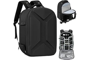 Camera Hard Shell Backpack, Hard Case Photography Backpack Large DSLR Camera Bag Case, Waterproof Hardcase Camera Backpack
