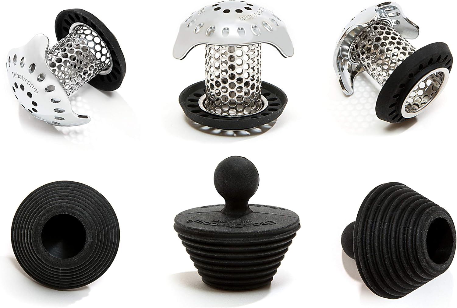 TubShroom Ultra Revolutionary Bath Tub Drain Protector Hair Catcher/Strainer/Snare, Stainless Steel: Home & Kitchen