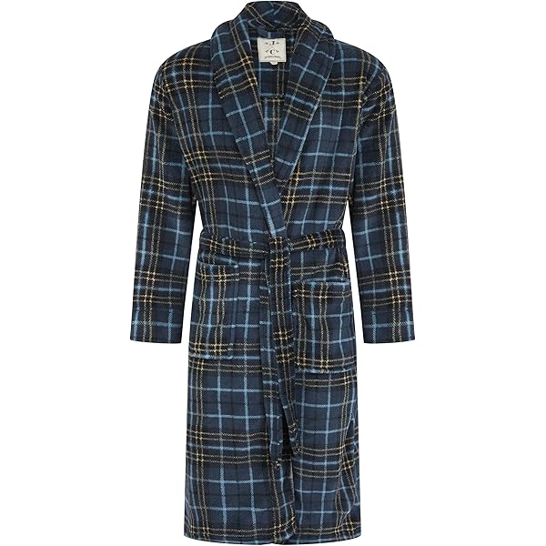 John Christian Men's Hooded Fleece Robe Dark Gray Marl (M) at Amazon Men's  Clothing store