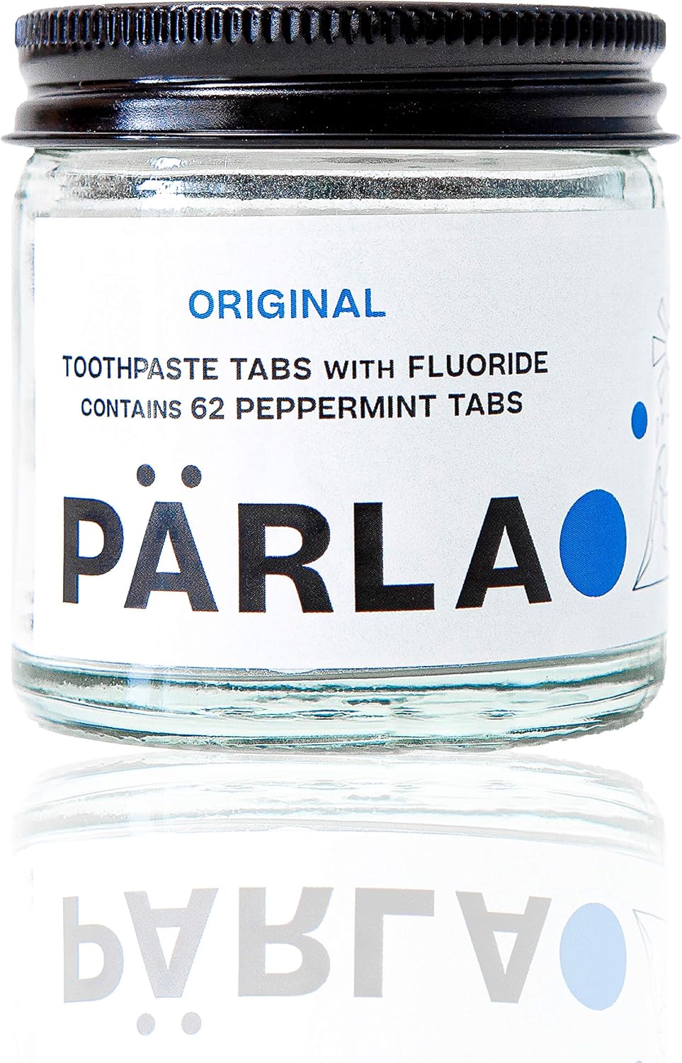 PÄRLA Original Toothpaste Tablets with Fluoride, White, 62 Count (Pack of 1)