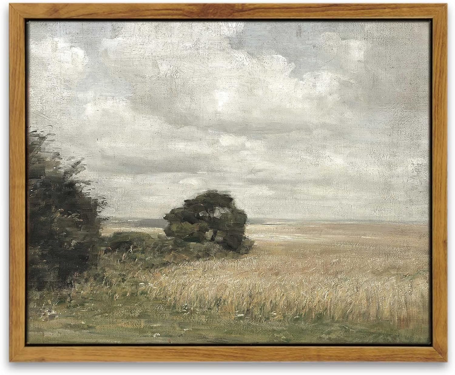 Paintings - InSimSea Framed Wall Art Home Decor Classical Landscape Oil Painting Vintage Scenery Canvas Wall Decorations for Living Room Office Farmhouse Bathroom Decor 8X10in