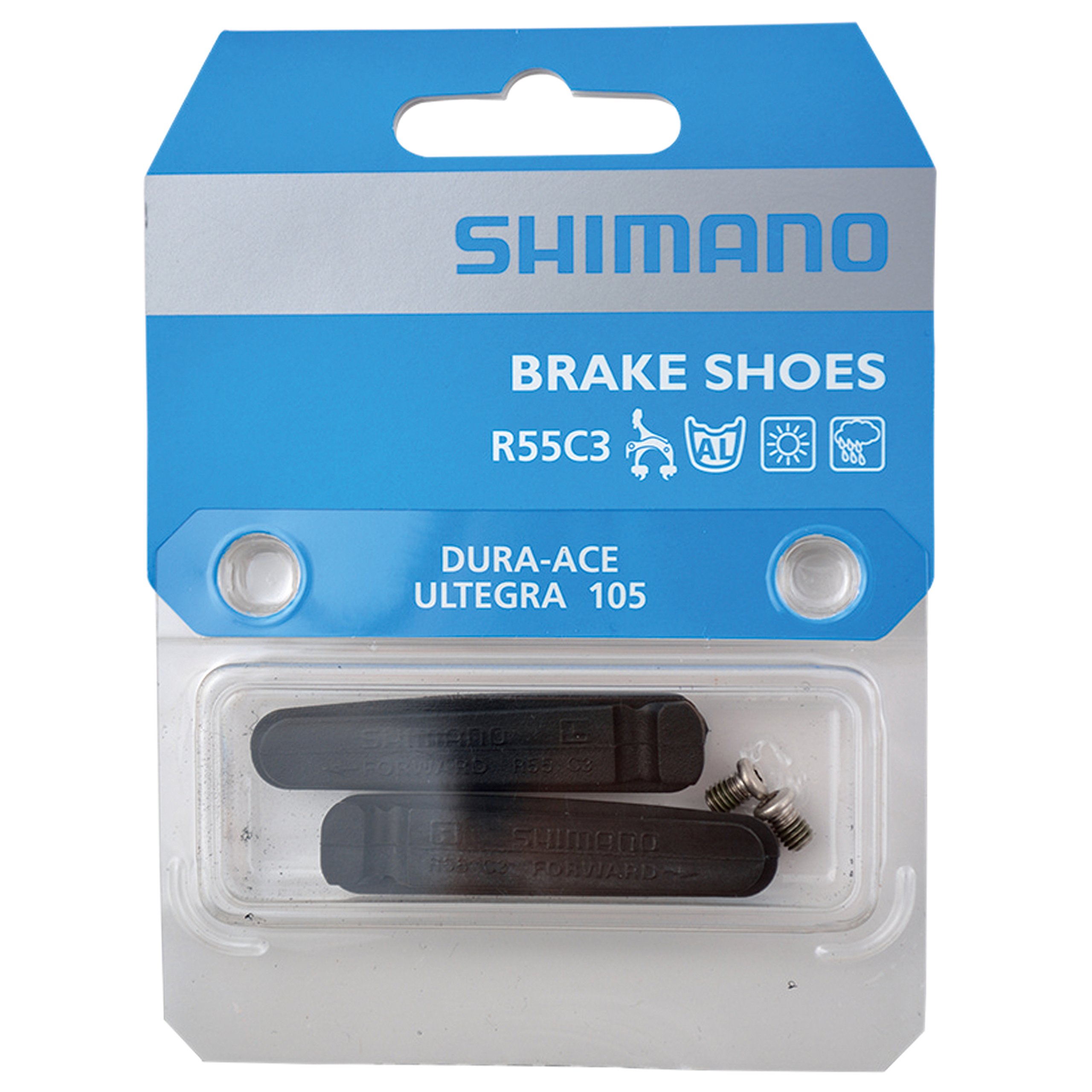 Shimano Unisex Adult BR-7900 R55c3 Replacement Cartridges (Pack Of 2) - Black, One Size
