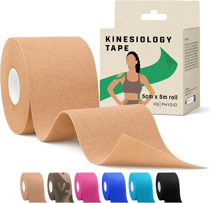 KG Physio Kinesiology Tape 5m Roll Beige - Multipurpose Sports & Medical Tape