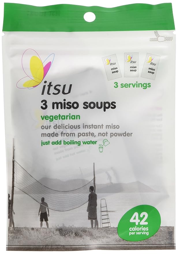 Itsu Vegetarian Miso Soup 3 Pouches 75 g (Pack of 6) Amazon.co.uk Grocery