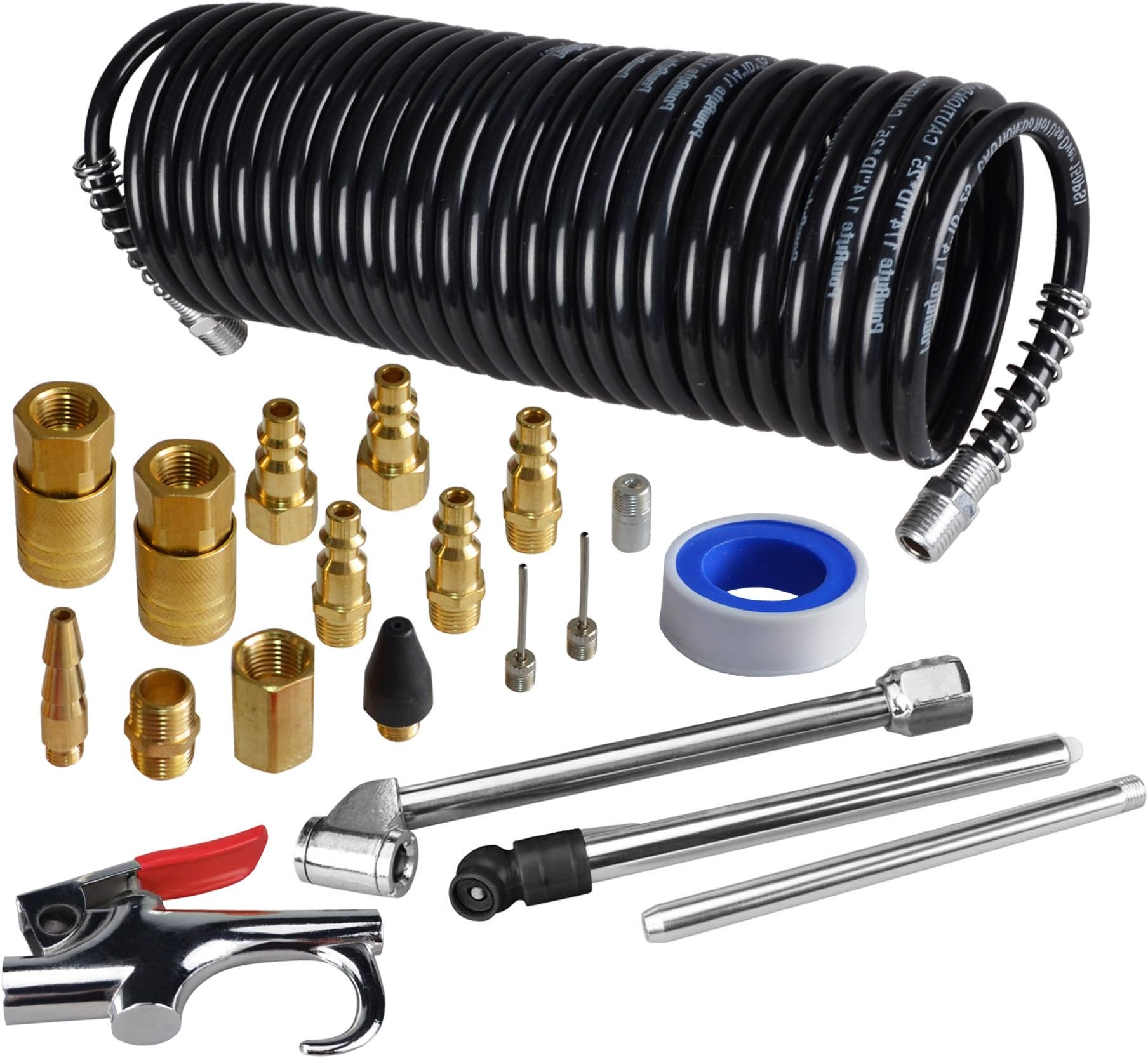 PowRyte 7 piece Air Blow Gun Kit (20pc air compressor accessories kit)