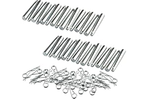OTTFF 30 Sets Conical Coupler Pins with R-Clip, Stage Lights Truss Replace Accessories